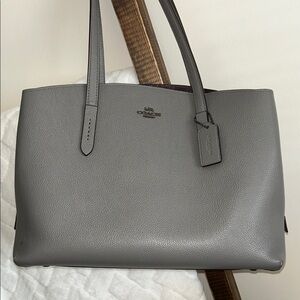 Coach Charcoal Leather Tote